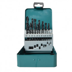 Estuche Brocas Metal 19 Piezas HSS-R 1-10 mm Taladrado Metal