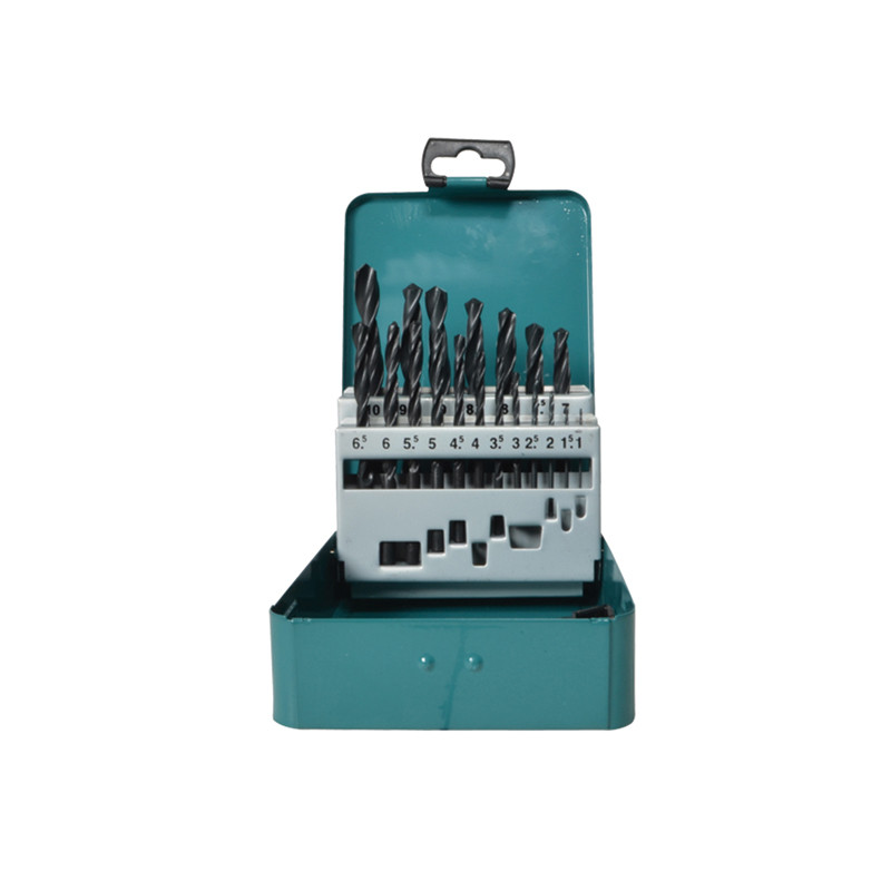 Estuche Brocas Metal 19 Piezas HSS-R 1-10 mm Taladrado Metal