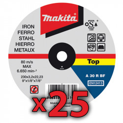 Disco Corte Metal 115 x 1 mm 25 Unidades 115 MM