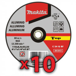 Disco Corte Aluminio 115x1,6 mm 10 Unidades 115 MM