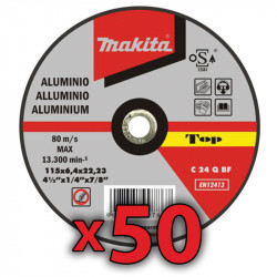 Disco Corte Aluminio 115x1,6 mm 50 Unidades 115 MM