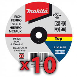 Disco Corte Metal 230x2mm 10 Unidades 230 MM