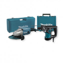 Kit Construcción MAKITA MARTILLO HR2810 + AMOLADORA GA9020RKD Kit recomendados