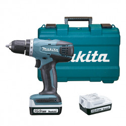 Taladro Atornillador MAKITA DF347DWE 14.4V 1,5Ah 30Nm + KIT BROCAS COBALTO 14.4V