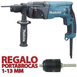 Martillo Ligero MAKITA 2 Modos 710W HR2230 + Portabrocas Automático Martillos Ligeros