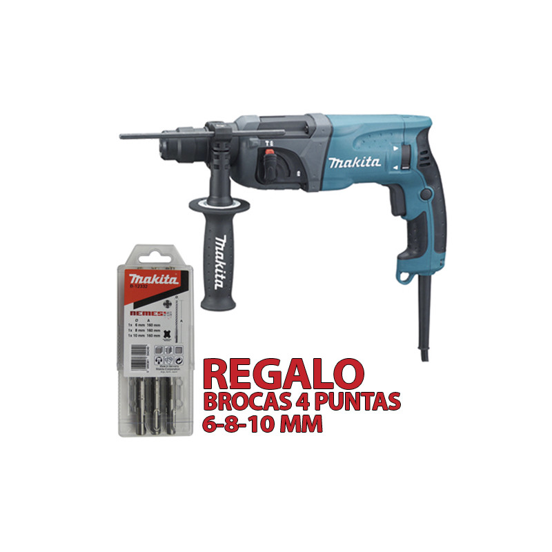 Martillo Ligero MAKITA 2 Modos 710W HR2230 + Juego Brocas 4 puntas Martillos Ligeros Martillo Ligero MAKITA 2 Modos 710W HR2230 + Juego Brocas 4 puntas Martillos Ligeros