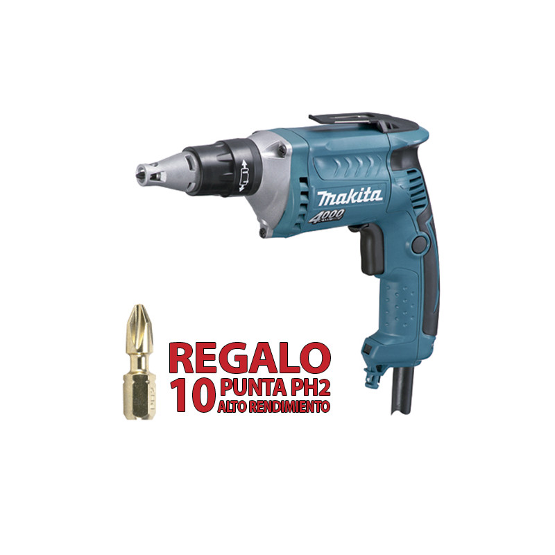 Atornillador Pladur 570W 4.200R.p.m. FS4200 + 10 Puntas PH2 Atornilladores Pladur