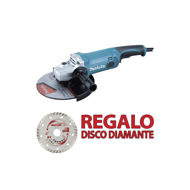 AMOLADORA MAKITA 230MM 2.000W GA9050 + Disco Diamante D61173 230 mm AMOLADORA MAKITA 230MM 2.000W GA9050 + Disco Diamante D61173 230 mm