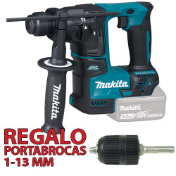 Martillo ELECTRONEUMATICO MAKITA DHR171Z 17mm 18V BL + Portabrocas Automático Martillos