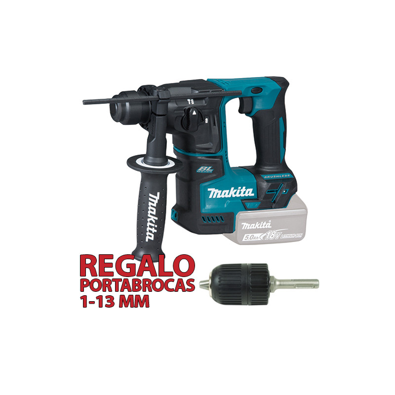 Martillo ELECTRONEUMATICO MAKITA DHR171Z 17mm 18V BL + Portabrocas Automático Martillos Martillo ELECTRONEUMATICO MAKITA DHR171Z 17mm 18V BL + Portabrocas Automático Martillos