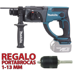 Martillo 3 Modos MAKITA 20mm 18V + Portabrocas Automático Martillos