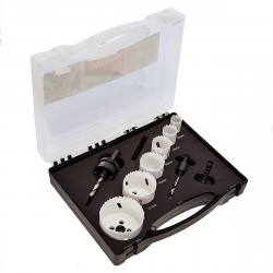 Taladro Combinado MAKITA DHP458Z 18V 91Nm DHP458Z + Juego Coronas Metal Taladros Percutores