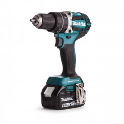 Taladro Combinado MAKITA DHP484RTJ BL 18V 54Nm 2 Baterías 5.0Ah + Juego Puntas 18V