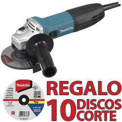 Amoladora MAKITA GA5030R 125mm 720W SAR + 10 Discos Corte 1 mm 125 mm