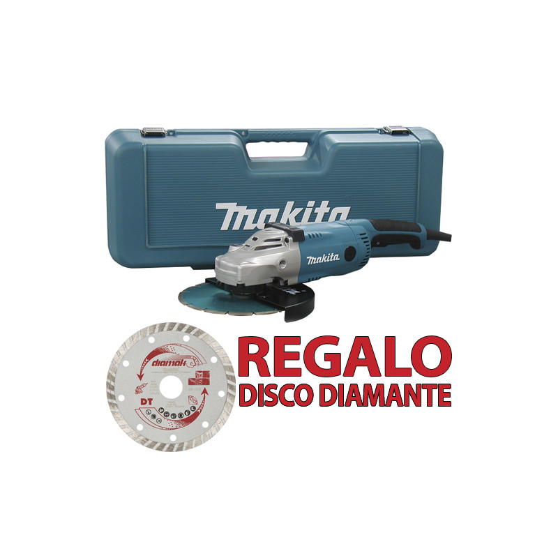Amoladora MAKITA GA9020RKD 230mm 2.200W SAR Maleta + 2 Discos Diamante 230 mm Amoladora MAKITA GA9020RKD 230mm 2.200W SAR Maleta + 2 Discos Diamante 230 mm