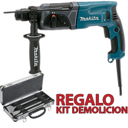 Martillo Ligero MAKITA HR2470 3 Modos 780W + Kit Demolición D-05181 Martillos Ligeros