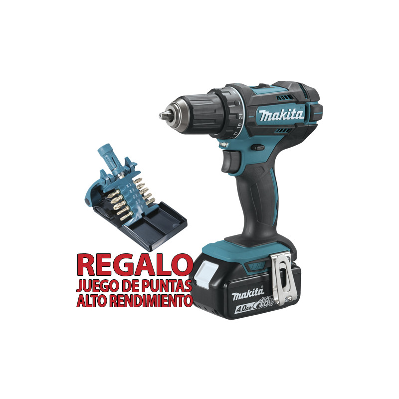 Taladro Atornillador MAKITA DDF482RTJ 18V 62Nm 5.0Ah + Regalo Juego Puntas Impact Gold 18V Taladro Atornillador MAKITA DDF482RTJ 18V 62Nm 5.0Ah + Regalo Juego Puntas Impact Gold 18V