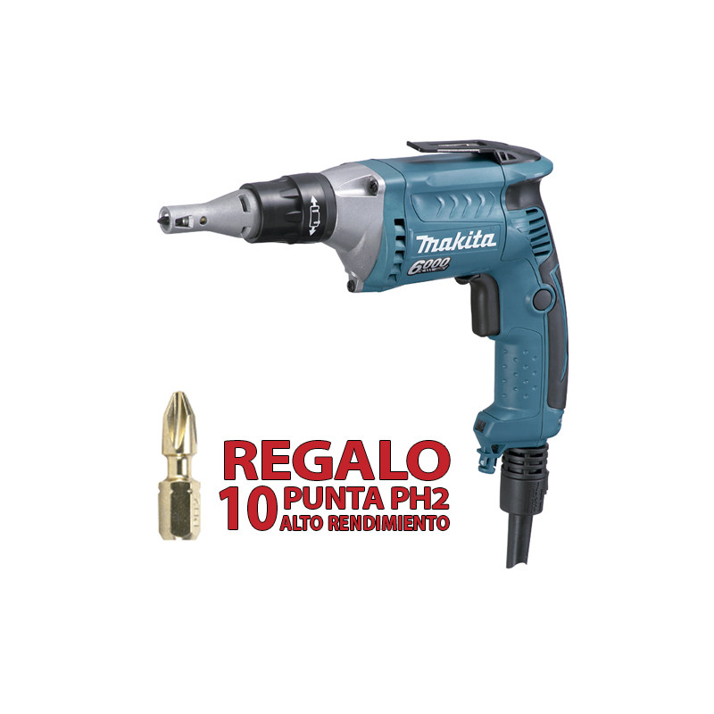 Atornillador Pladur 570W 6.300R.p.m. FS6300R + 10 Puntas Impact Gold Atornilladores Pladur Atornillador Pladur 570W 6.300R.p.m. FS6300R + 10 Puntas Impact Gold Atornilladores Pladur