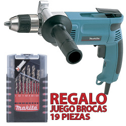 Taladro Sin Percutor 13mm 750W Automático DP4003 + Regalo Juego Brocas Cobalto Taladros Sin Percutor