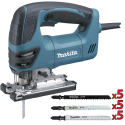 Sierra de Calar MAKITA 4350CT 720W 135mm Pendular V.Variable + Set 15 Cuchillas Corte Madera Sierras de Calar