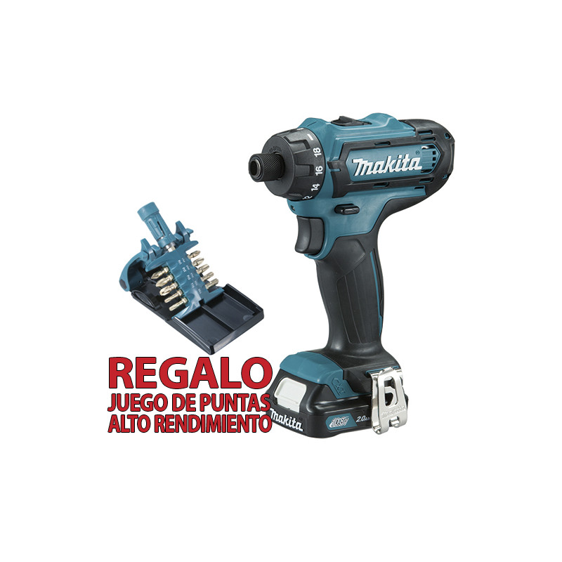 Taladro Atornillador 10.8V 30Nm 2.0Ah DF033DSAE 10.8V