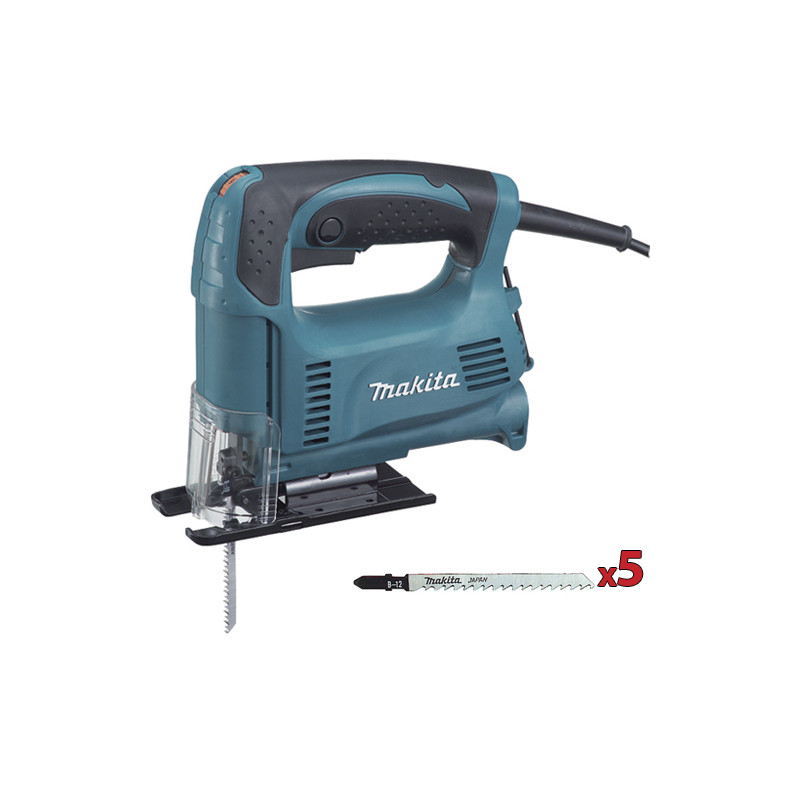 Sierra de Calar MAKITA 450W 65mm Vel.Variable 4327 + Set 5 Hojas Corte Madera Sierras de Calar Sierra de Calar MAKITA 450W 65mm Vel.Variable 4327 + Set 5 Hojas Corte Madera Sierras de Calar