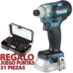 Atornillador Impacto BL 10.8V 135Nm TD111DZ + JUEGO PUNTAS 31 PIEZAS 10.8V
