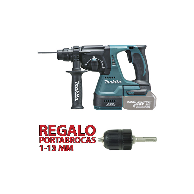 Martillo 3 Modos 24mm 18V DHR242Z + Portabrocas Automático Martillos Martillo 3 Modos 24mm 18V DHR242Z + Portabrocas Automático Martillos