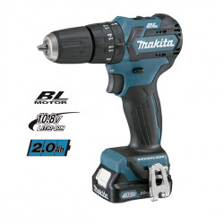 Taladro Combinado BL 12V 35Nm 2.0Ah HP332DSAE + JUEGO PUNTAS ALTO RENDMIENTO 10.8V