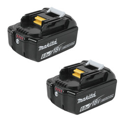 Sierra de Cadena MAKITA DUC355Z BL 18Vx2 350mm + 4 Baterías 6.0Ah + Cargador Doble DC18RD Sierras de Batería
