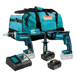 Kit Pladur MAKITA DFS452Z + DHR165Z + 2 Baterías 5.0Ah + Trolley MAKITA REGALO Kit recomendados