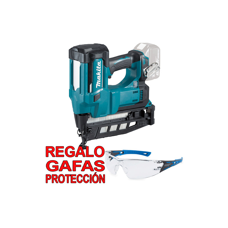 Clavadora MAKITA DBN600Z 18V Ø1,4mm 60mm + Gafas Protección Clavadoras y Grapadoras Clavadora MAKITA DBN600Z 18V Ø1,4mm 60mm + Gafas Protección Clavadoras y Grapadoras