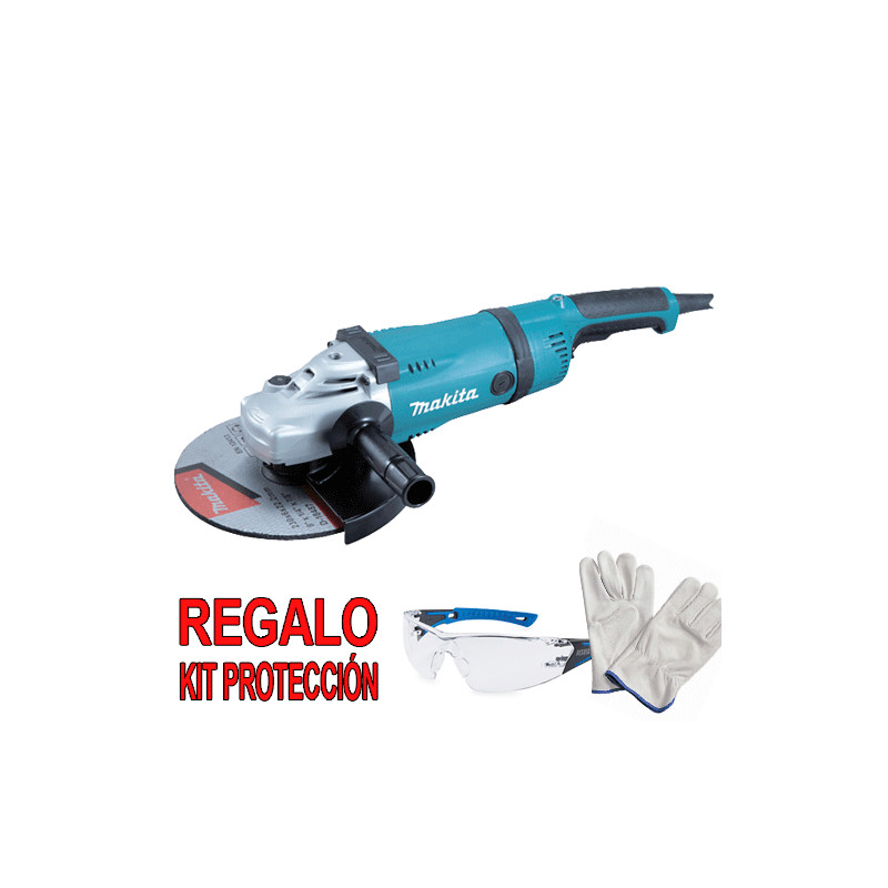 AMOLADORA 230MM 2.400W SAR GA9030R + KIT PROTECCIÓN 230 mm AMOLADORA 230MM 2.400W SAR GA9030R + KIT PROTECCIÓN 230 mm