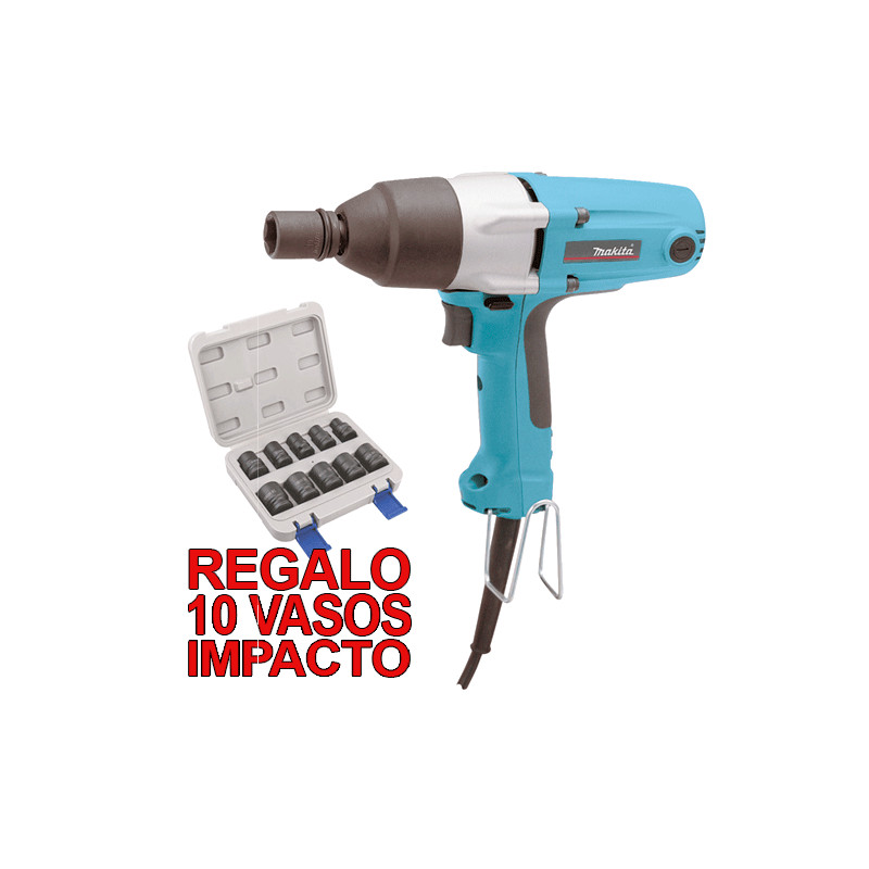 Atornillador Impacto 200Nm 380W TW0200 1/2" + Regalo Juego Vasos Impacto Atornilladores de Impacto Atornillador Impacto 200Nm 380W TW0200 1/2" + Regalo Juego Vasos Impacto Atornilladores de Impacto