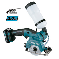 Cortador Diamante MAKITA 12V 2.0Ah Disco Cristal CC301DSAE Cortador Húmedo