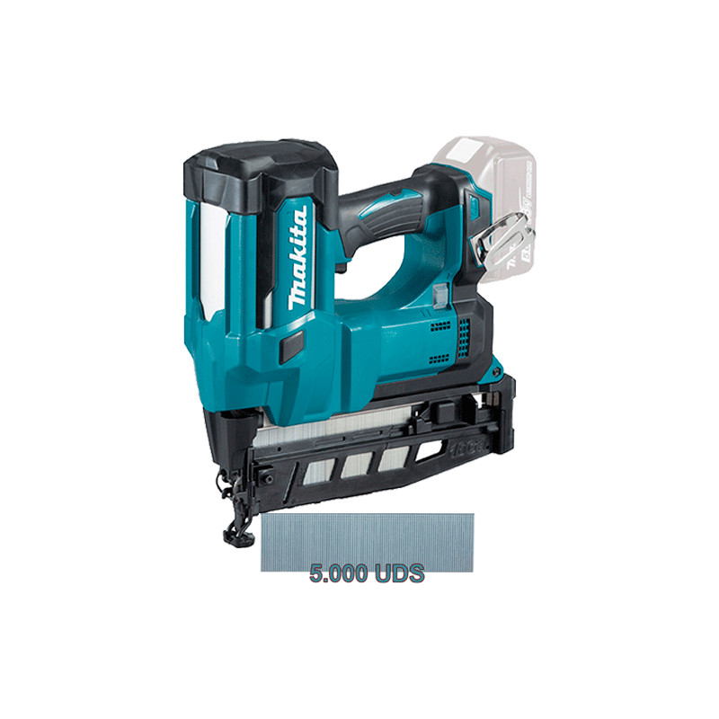 Clavadora MAKITA DBN600Z 18V Ø1,4mm 60mm + 5000 Clavos Medida Seleccionable Clavadoras y Grapadoras Clavadora MAKITA DBN600Z 18V Ø1,4mm 60mm + 5000 Clavos Medida Seleccionable Clavadoras y Grapadoras