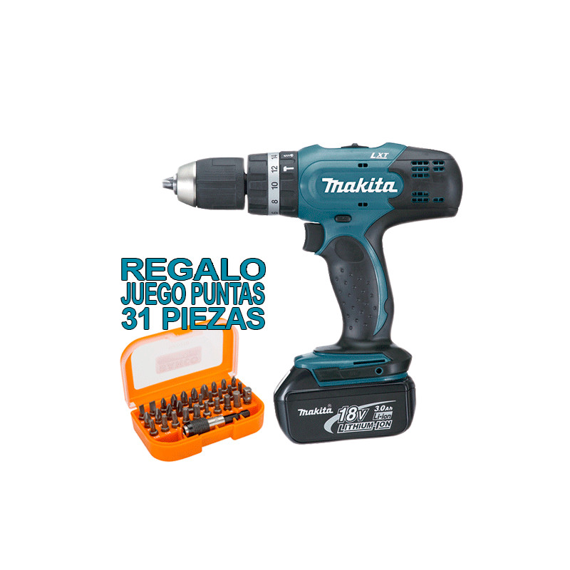 Taladro Combinado DHP453RFE 18V 42Nm 3.0Ah + Juego Puntas TOP OFERTAS TOP OFERTAS Taladro Combinado DHP453RFE 18V 42Nm 3.0Ah + Juego Puntas TOP OFERTAS TOP OFERTAS
