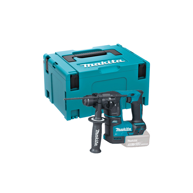 Martillo ELECTRONEUMATICO MAKITA DHR171ZJ 17mm 18V BL + MALETIN MAKPAC C/PLASTICO INTERIOR Martillos