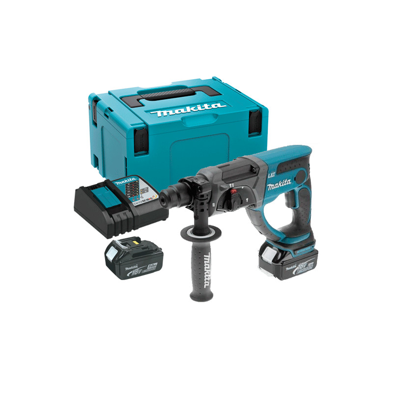 Martillo 3 Modos MAKITA DHR202RTJ 20mm 18V 5.0Ah + Maletin 18V Martillo 3 Modos MAKITA DHR202RTJ 20mm 18V 5.0Ah + Maletin 18V
