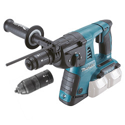 Martillo Electroneumático MAKITA 3 Modos 26mm 2x18V 2 Portabrocas DHR264Z Martillos