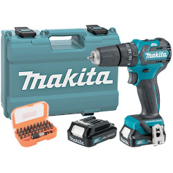 Taladro Combinado BL 12V 35Nm 2.0Ah HP332DSAE + JUEGO PUNTAS ALTO RENDMIENTO 10.8V
