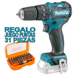 Taladro Combinado BL 12V 35Nm HP332DZ + Regalo Juego Puntas Alto Rendimiento 10.8V