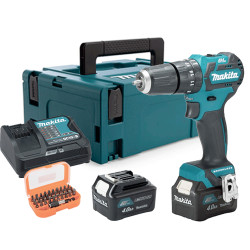 Taladro Combinado BL 12V 35Nm 4.0Ah HP332DSA4 + JUEGO PUNTAS ALTO RENDMIENTO 10.8V