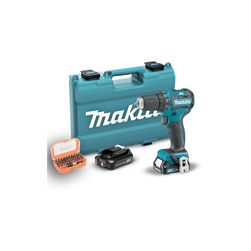 Taladro Atornillador BL 12V 35Nm 2.0Ah DF332DSAE + JUEGO PUNTAS 10.8V Taladro Atornillador BL 12V 35Nm 2.0Ah DF332DSAE + JUEGO PUNTAS 10.8V