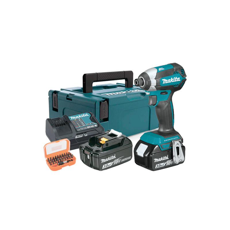 Atornillador Impacto MAKITA DTD153RFJ BL 18V 170Nm 3.0Ah+ JUEGO PUNTAS TOP OFERTAS Atornilladores Atornillador Impacto MAKITA DTD153RFJ BL 18V 170Nm 3.0Ah+ JUEGO PUNTAS TOP OFERTAS Atornilladores