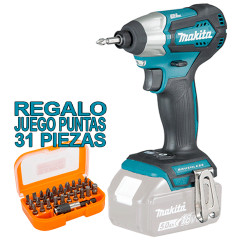Atornillador Impacto BL 18V 140Nm DTD155Z + Regalo Juego Puntas Atornilladores de Impacto