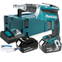 Atornillador Pladur MAKITA BL 18V 4.000R.p.m. 5.0Ah DFS452RTJ + REGALO GAFAS PROTECCION TOP OFERTAS Atornilladores Pladur