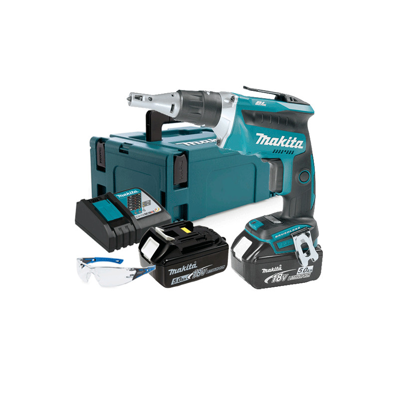 Atornillador Pladur MAKITA BL 18V 4.000R.p.m. 5.0Ah DFS452RTJ + REGALO GAFAS PROTECCION TOP OFERTAS Atornilladores Pladur Atornillador Pladur MAKITA BL 18V 4.000R.p.m. 5.0Ah DFS452RTJ + REGALO GAFAS PROTECCION TOP OFERTAS Atornilladores Pladur