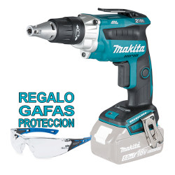Atornillador Pladur Autotaladrantes MAKITA BL 18V 2.500R.p.m. DFS250Z + Regalo Gafas Protección Atornilladores Pladur