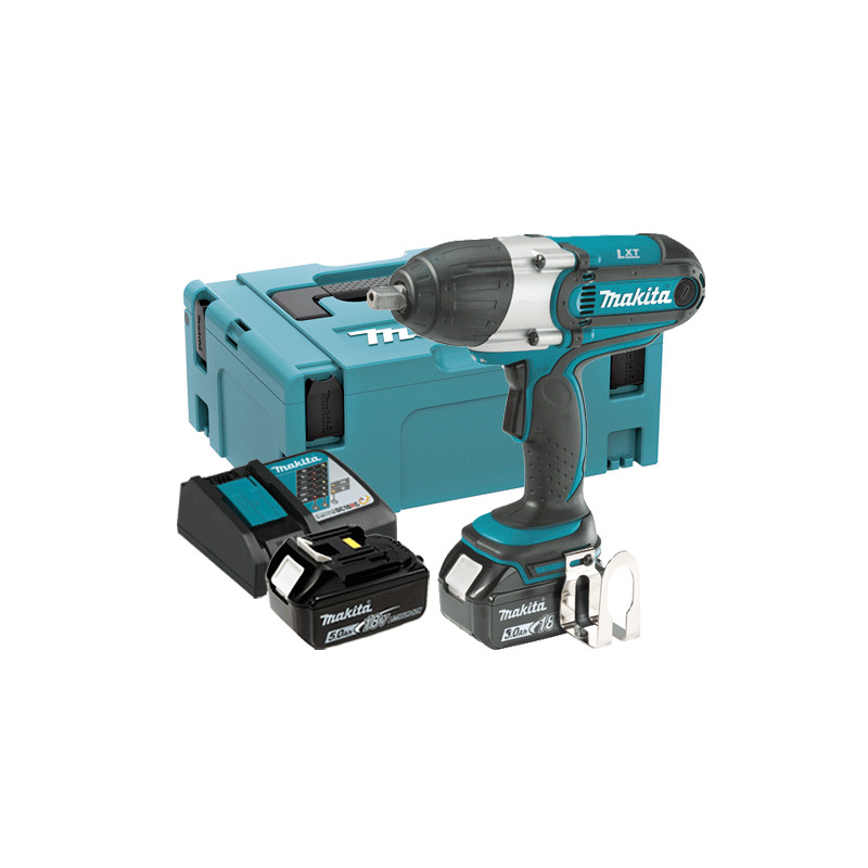 Llave Impacto MAKITA DTW450RTJ 18V 440Nm 1/2" + 2 BATERIA 5.0AH + CARGADOR + MALETIN Llaves de Impacto Batería Llave Impacto MAKITA DTW450RTJ 18V 440Nm 1/2" + 2 BATERIA 5.0AH + CARGADOR + MALETIN Llaves de Impacto Batería
